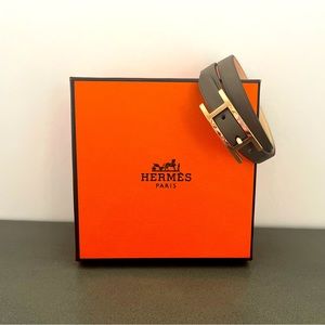 Hermes Reversible Behapi Double Tour Bracelet
